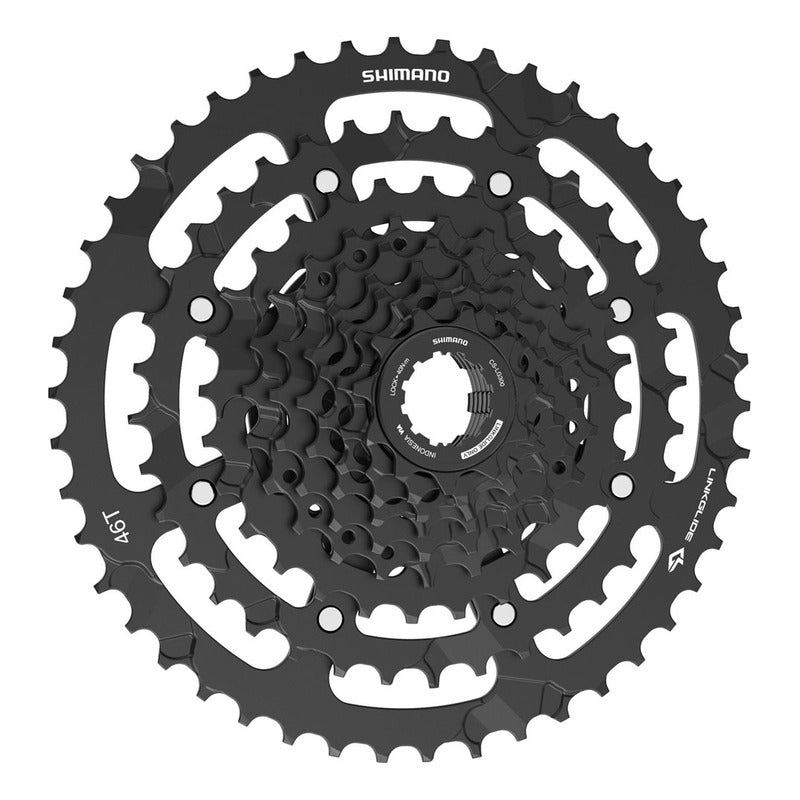 Piñon Cassette Shimano Cues Cs-lg300 Linkglide 9v 11-46 1x9 Negro 11 46