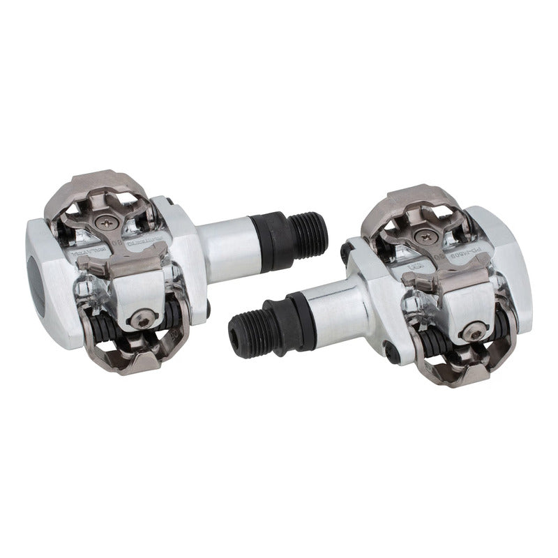 Pedal Anclaje Automaticos Spd Shimano Pd-m505-s Silver Mtb Mi tienda-Repuesto-de-bicicleta
