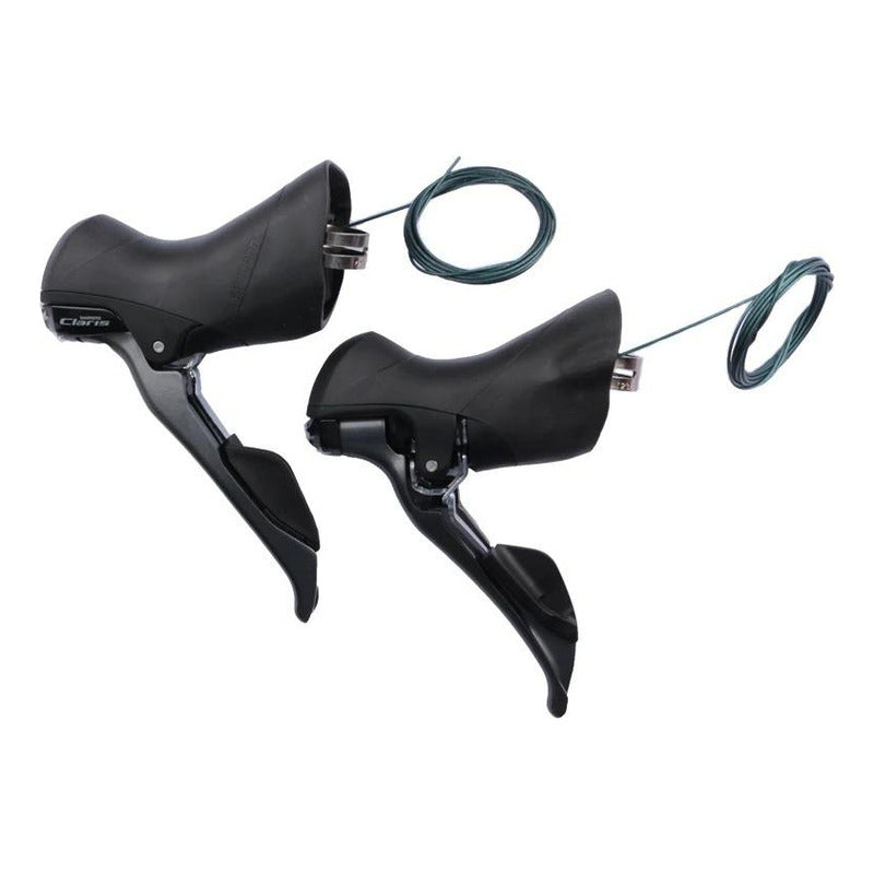 Manillas Cambio Freno Shimano St-r2000 Claris 2x8v Ruta Negro