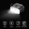 Luz Led Bicicleta Usb Delantera Impermeable Ip67 Con Bocina Negro