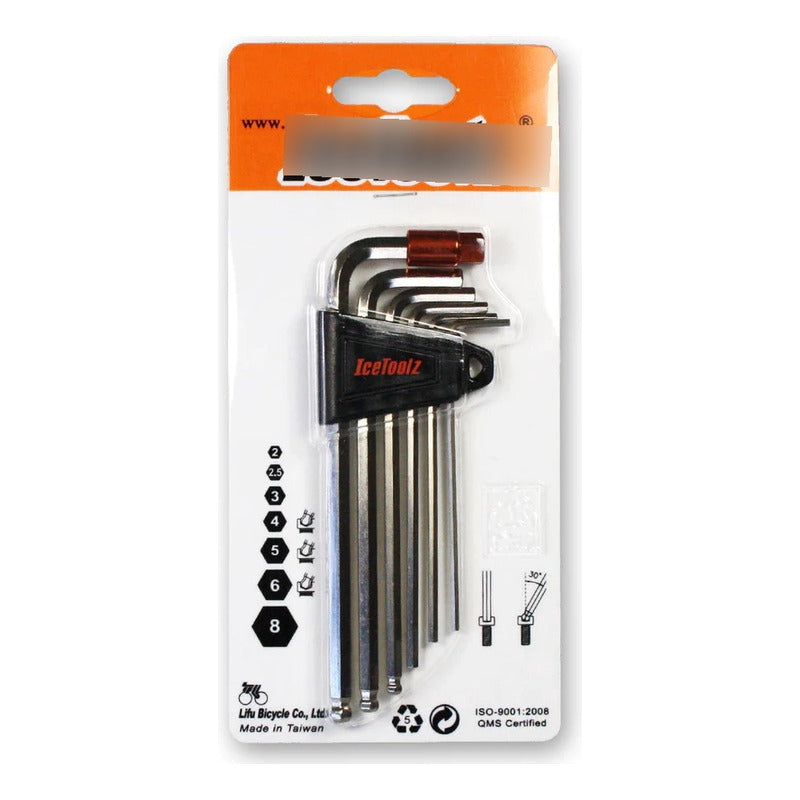 Llave Allen Profesional Bicicleta Icetoolz 2/2.5/3/4/5/6/8mm Mi tienda-Repuesto-de-bicicleta