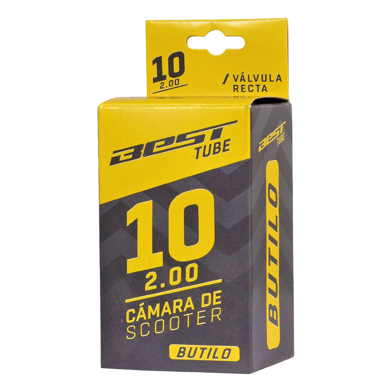 Pack 2 Camaras Scooter Electrico Aro 10 X 2.0 Valvula Recta Mi tienda-Repuesto-de-bicicleta