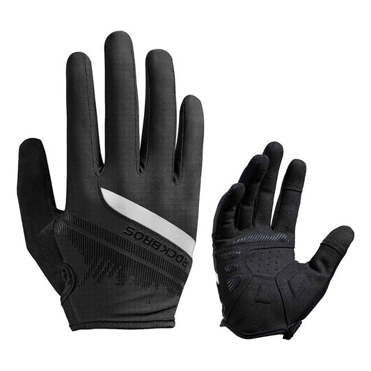 Guantes Bicicleta Rockbros Reflectantes Dedo Largo Ruta Mtb Mi tienda-Repuesto-de-bicicleta