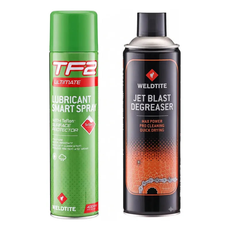 Kit Desengrasante Limpiador Cadena Jetblast +aceite Weldtite Verde/negro