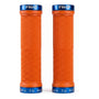 Puños Bicicleta Trip Lock Grips Antideslizante Orange Blue Naranjo / Azul