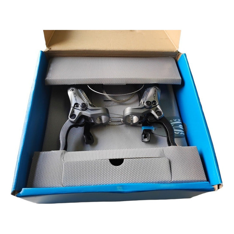 Set Frenos Hidráulico Shimano Alivio M4050 Con Manillas 3x9v