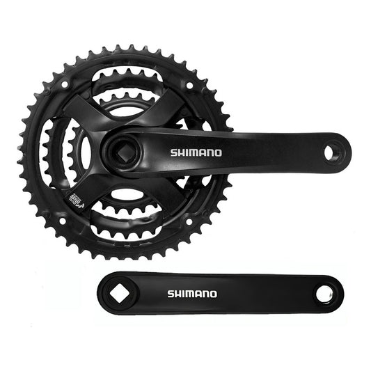 Volante Triple Shimano Fc-ty501 48/38/28t 6v 7v 8v 9v 10v Negro