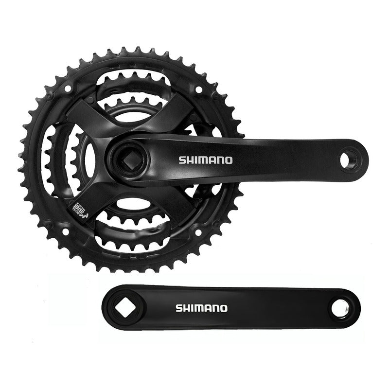 Volante Triple Shimano Fc-ty501 48/38/28t 6v 7v 8v 9v 10v Negro