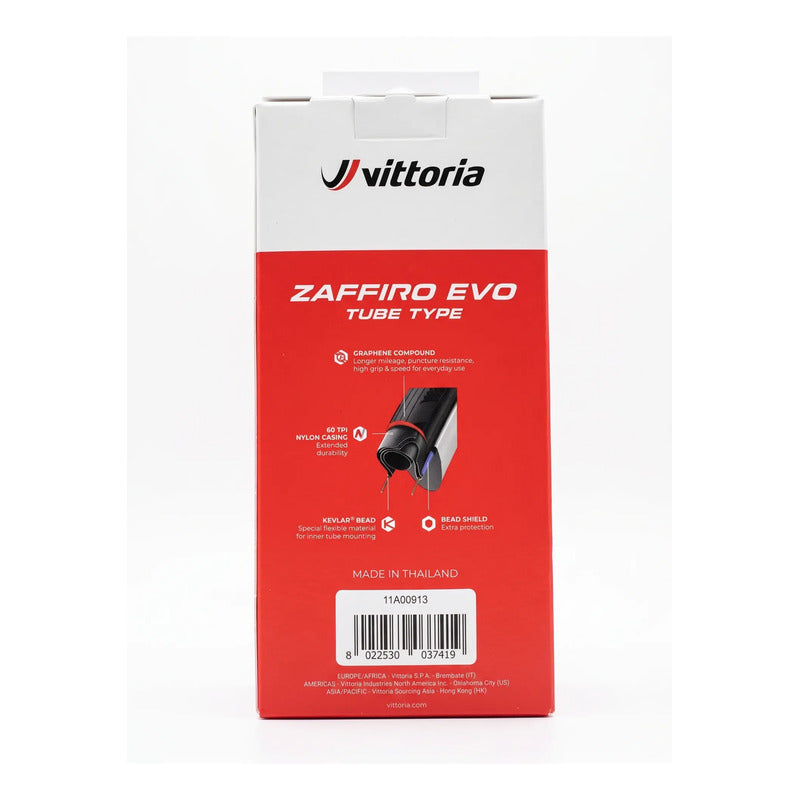 Neumatico 700x30c Vittoria Zaffiro Evo V Graphene 2.0 Ruta Negro