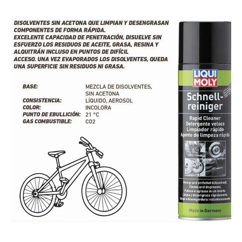 Desengrasante Limpiador Rapido De Frenos Liquimoly 500ml Mi tienda-Repuesto-de-bicicleta