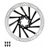 Disco Rotor De Freno Hidraulico 6 Pernos Ozono 203mm Silver-black