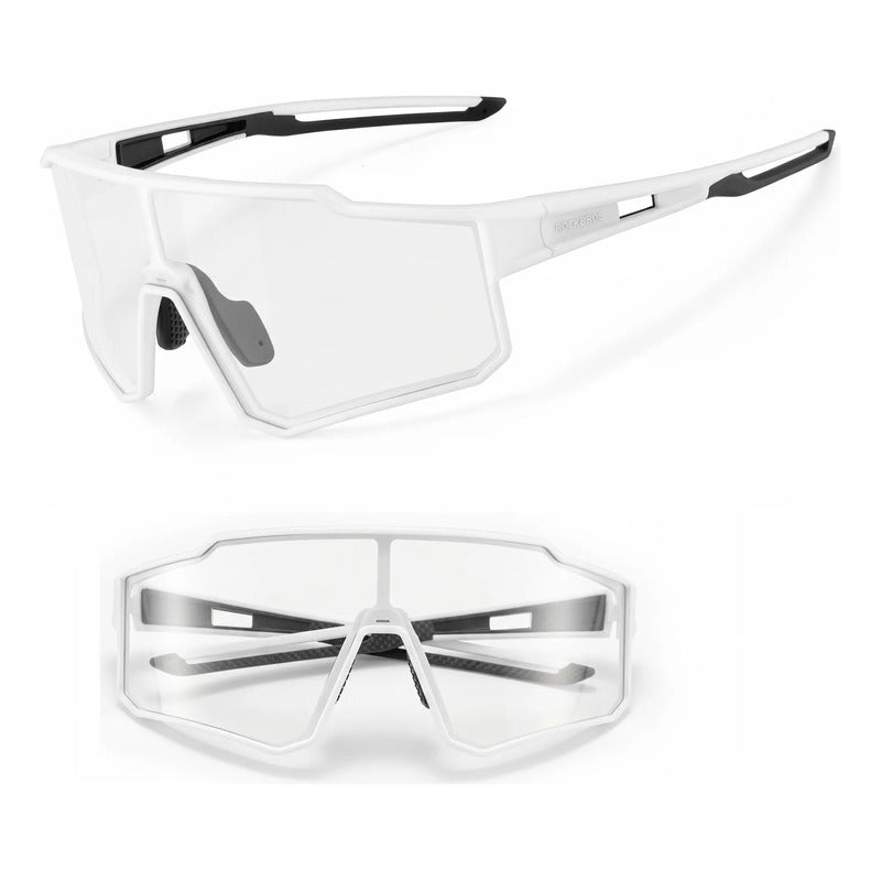 Lentes Fotocromaticos Rockbros Certificados Ciclismo Running Fotocromático Blanco
