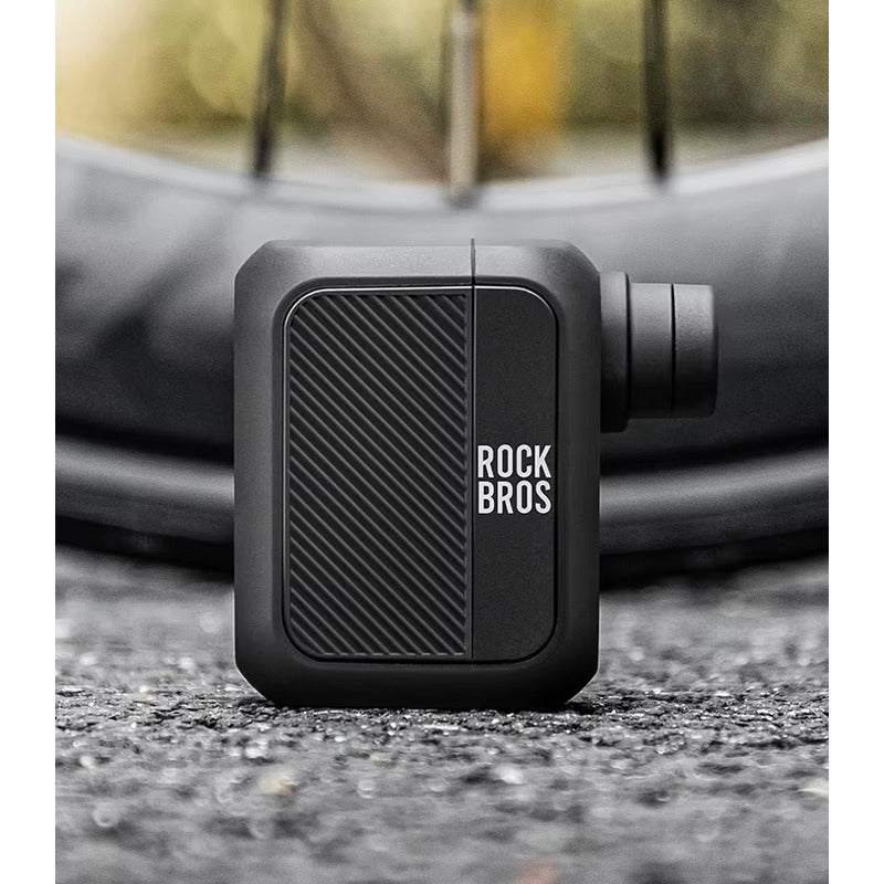 Bombin Compresor Electrico Bicicleta Rockbros 100psi Usb-c - Negro