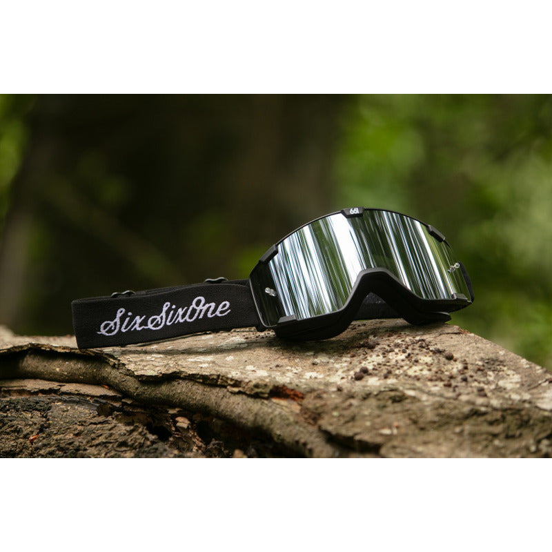 Antiparra Sixsixone 661 Radia Script L Negro Mtb Enduro Dh - Clear Smoked - Negro