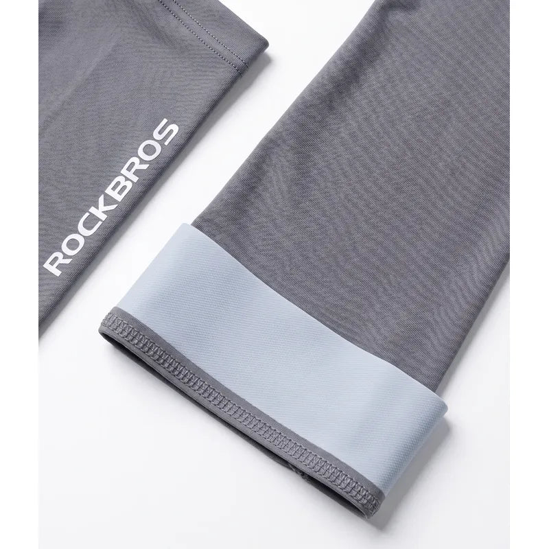 Manguillas Deportivas Respirables Premium Ciclismo Rockbros Xl Gris