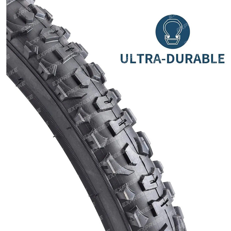 Pack 2 Neumaticos Bicicleta Aro 24 X 2.125 Buffalo Rocky Mtb Negro