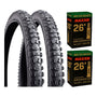 Pack 2 Neumaticos 26 X 2.10 Con Camaras Maxxis Valvula Auto