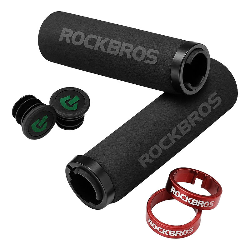 Puños Bicicleta Rockbros Empuñadura Lock Grips Mtb Colores Mi tienda-Repuesto-de-bicicleta