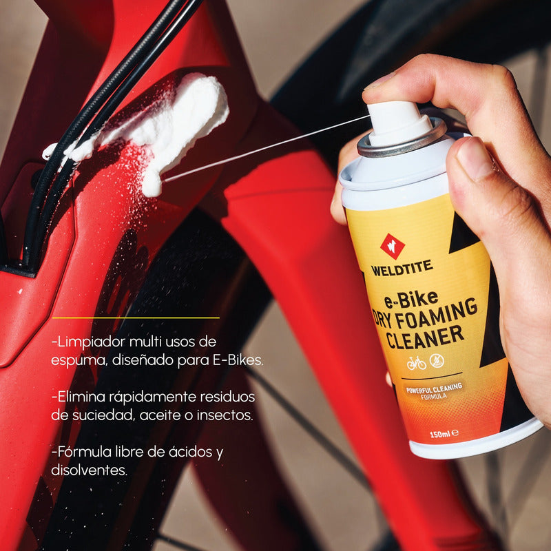 Limpiador Espuma Multiuso Para E-bikes Weldtite 150ml Mi tienda-Repuesto-de-bicicleta