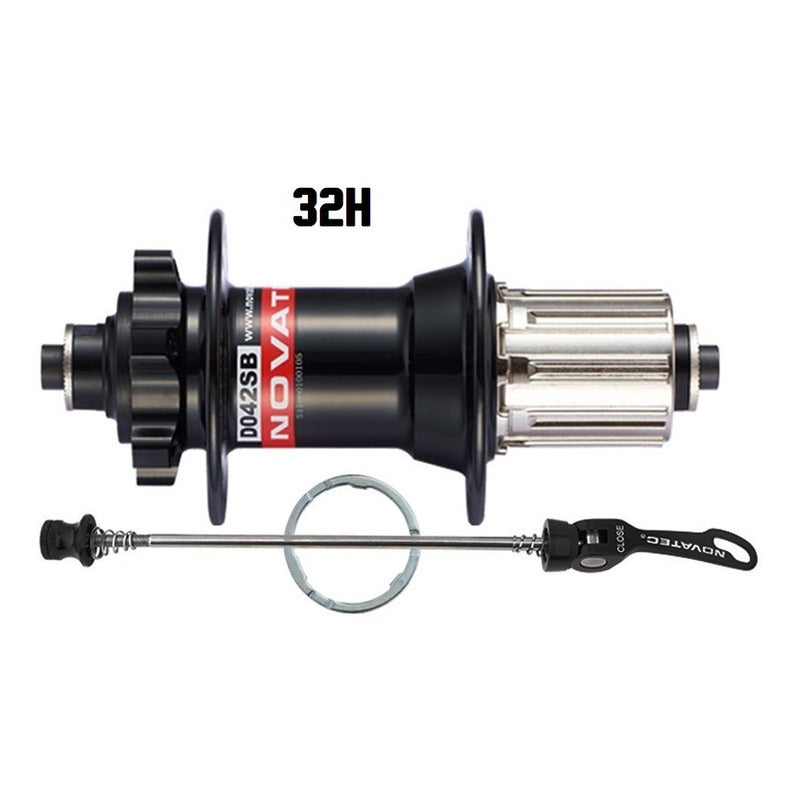 Maza Trasera Novatec D042sb 32h 10x135mm Hg 8v A 12v Mi tienda-Repuesto-de-bicicleta