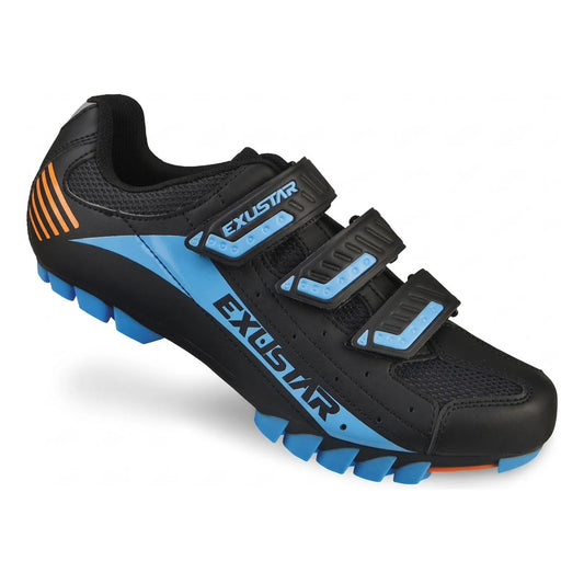 Zapatos Ciclismo Spd Anclaje Exustar Sm308a Mtb Xc Gravel Negro 44 Eu
