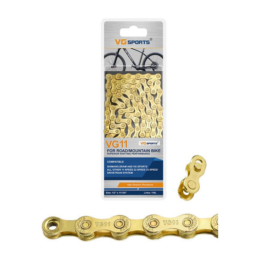 Cadena 11v Gold Dorada 1x11 Compatible Shimano Sram Eslabon Mi tienda-Repuesto-de-bicicleta