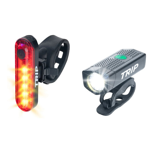 Pack Luz Led Delantera Trasera Bicicleta Usb Trip Discovery Luz Roja