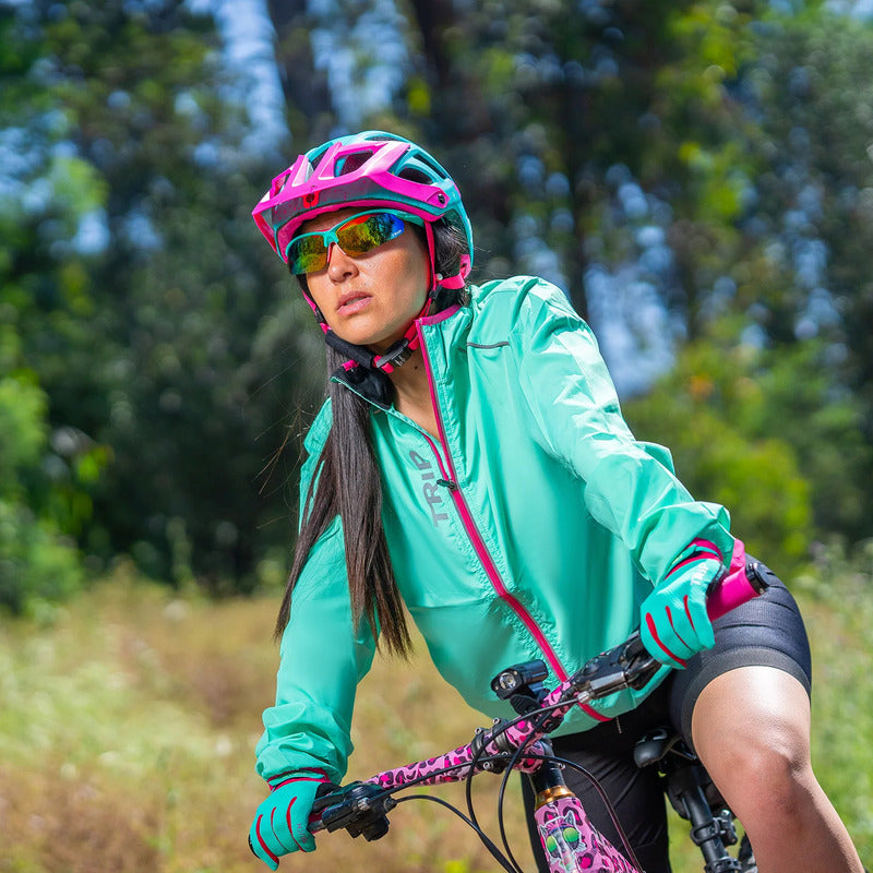 Lentes Gafas Ciclismo Deportivas Certificadas Trip 5 Micas Intercambiables Turquesa