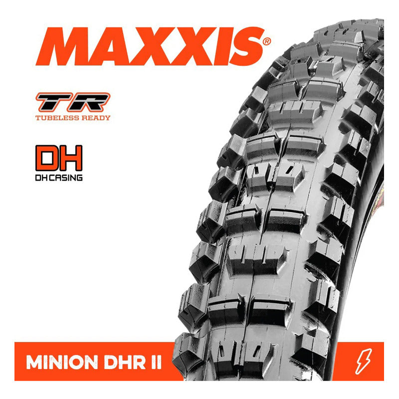 Neumatico Maxxis Minion Dhr Ii 27.5 X 2.50wt Bp Dh Casing Tr - Negro