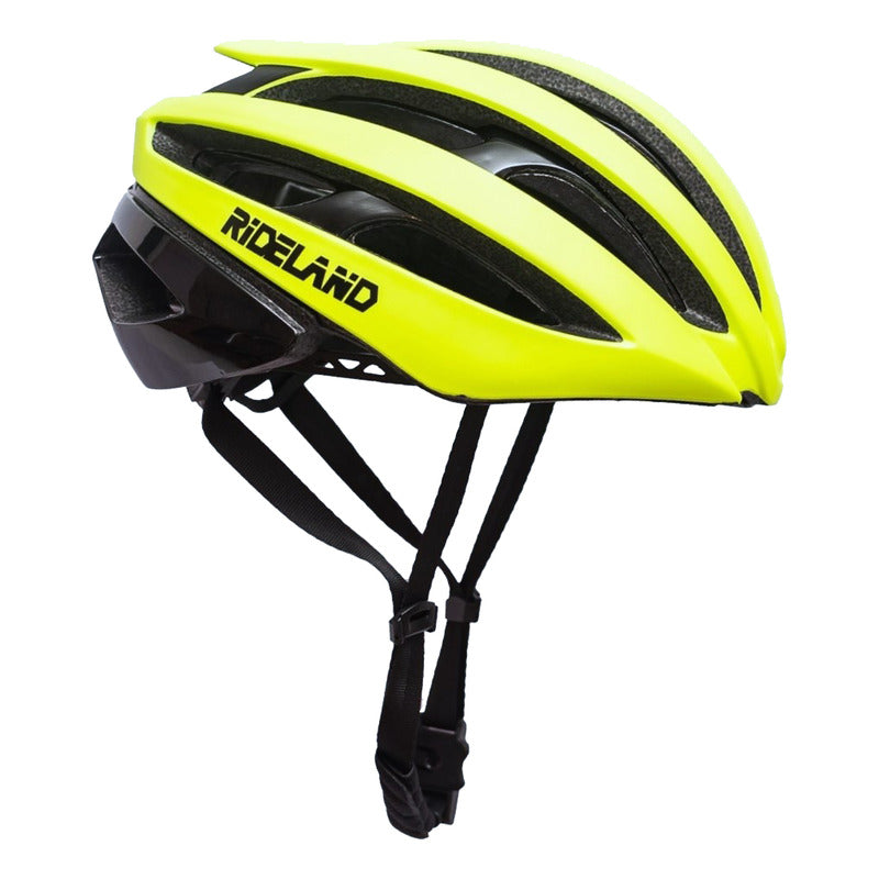 Casco Bicicleta Certificado Rideland Slk20 Yellow Mtb Ruta - Amarillo - M / L 58-61cm