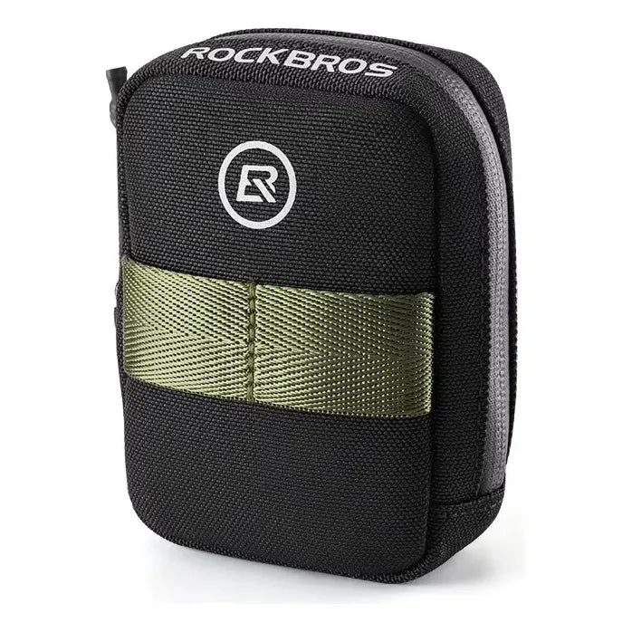 Bolso Alforja Para Sillín Bicicleta Compacto Rockbros Negro