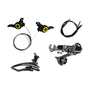 Set Manillas Cambio Trasero Desviador Y Fundas 3x 5v 6v 7v