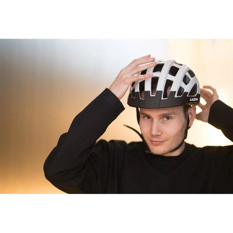 Casco Bicicleta Certificado Lazer Compact Steel Gray Mtb Gris Acero Talla Única 54 - 61