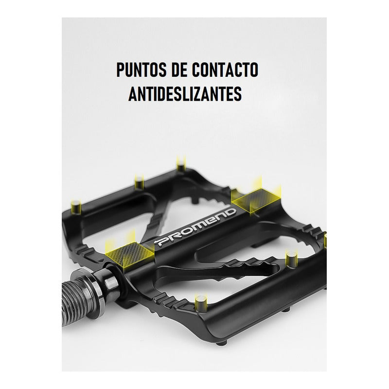 Pedales Bicicleta Plataforma Antideslizante Aluminio C/pines Mi tienda-Repuesto-de-bicicleta