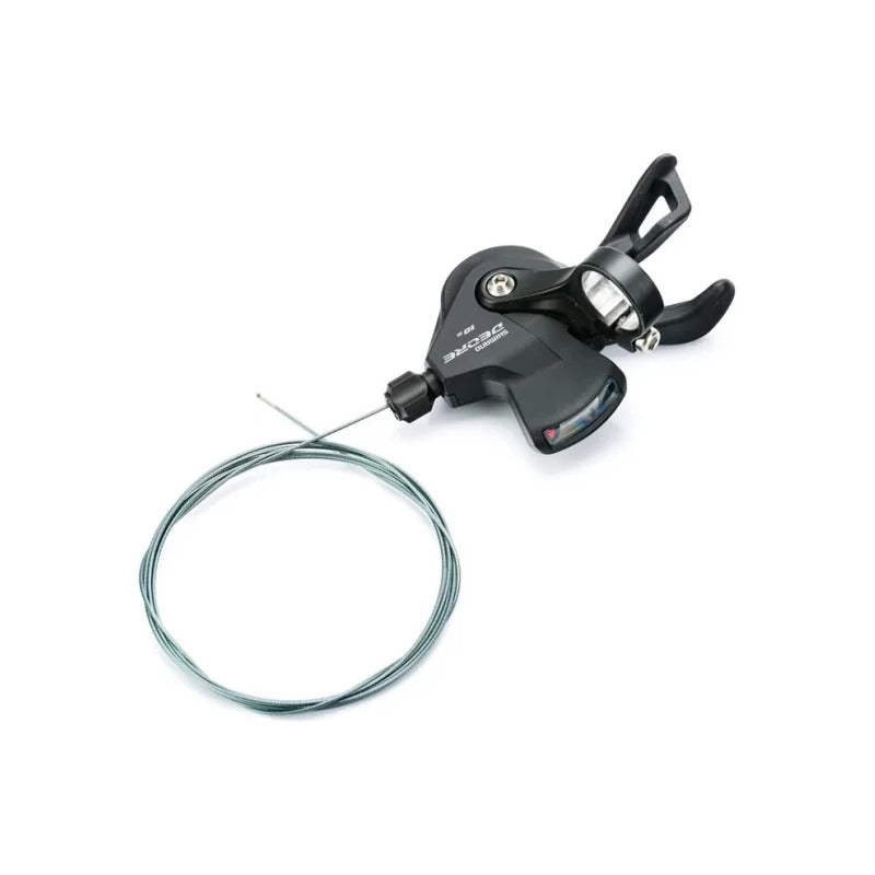 Changement Vitesse Rapide Levier Vitesse Shimano Deore SL-M4100-R - 10 Vitesses - RapidFire Plus - Guidon Droit - Noir Levier 10 Vitesses RapidFire