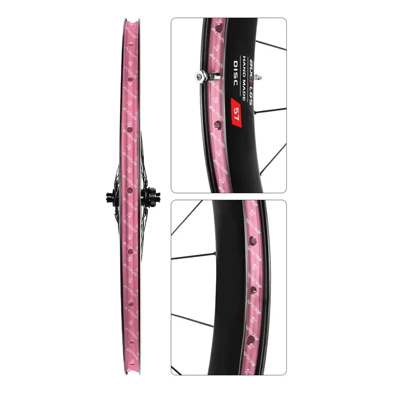 Cinta Tubeless Tubular Bicicleta Ozono 25mm Ancho 10 Metros Rosa