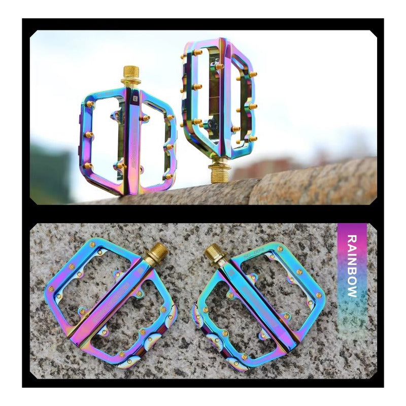 Pedales Bicicleta Sixsixone 661 Con Pines Antideslizantes Multicolor