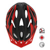 Casco De Bicicleta Certificado Rideland Fungo Mtb Ruta Negro Rojo S/m (54-58cm)