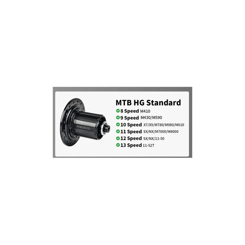 Maza Trasera Koozer Xm490pro 12x148 Boost 32h Nucleo Hg Mi tienda-Repuesto-de-bicicleta