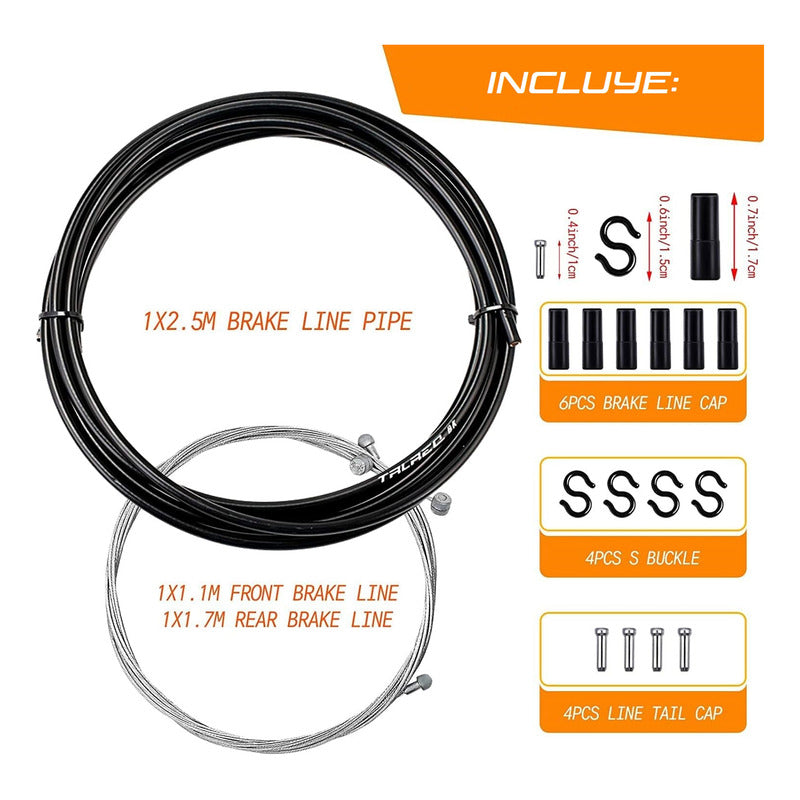 Kit Completo Cable De Freno Y Fundas - Bicicleta Mtb Ruta Mi tienda-Repuesto-de-bicicleta