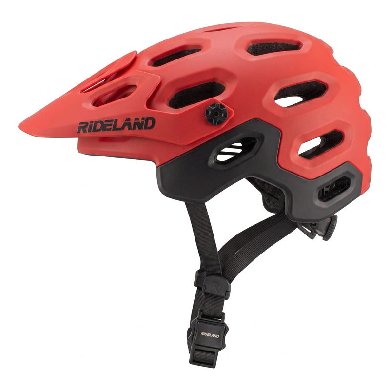 Casco Bicicleta Certificado Rideland Supercross Fidlock Mtb Rojo L (58-62cm)