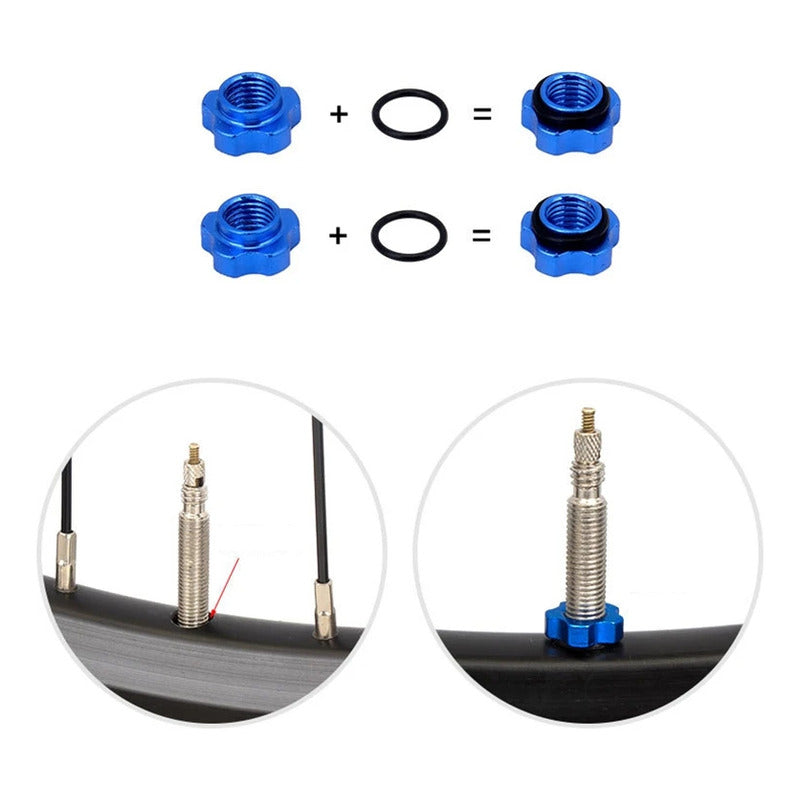 Conversion Valvula Francesa Presta A Llanta Auto Shreader Mi tienda-Repuesto-de-bicicleta