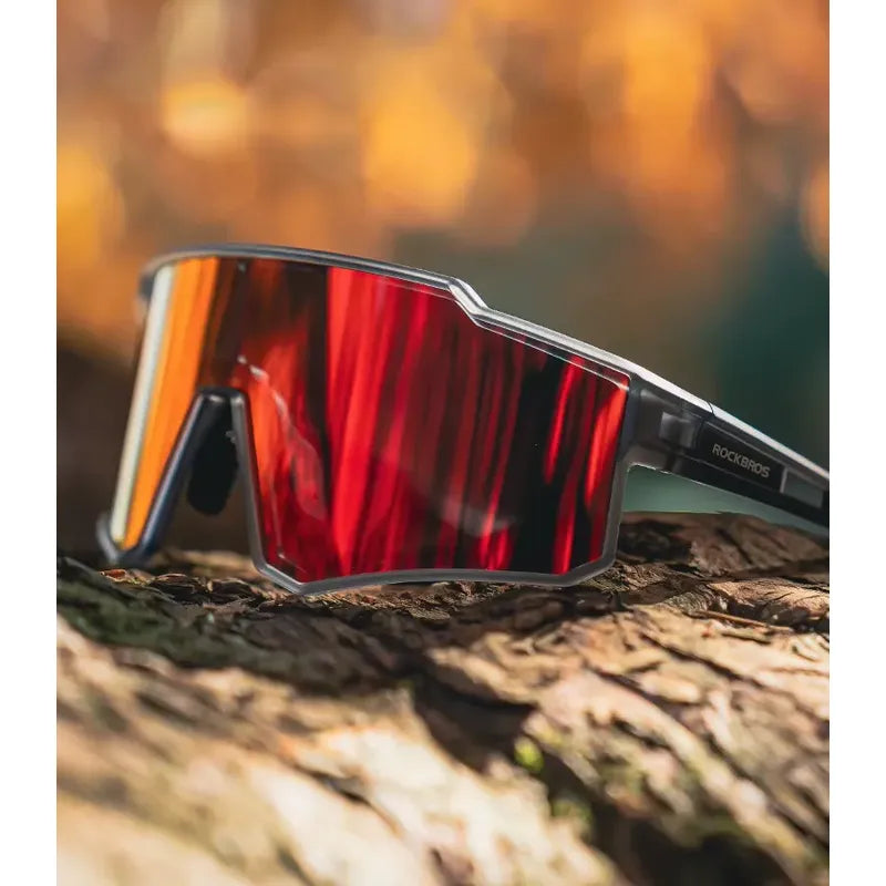 Lentes Polarizados Rockbros Certificados Ciclismo Running Polarizado Gris Oscuro