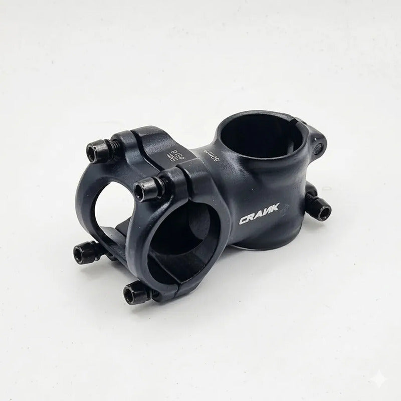Tee Potencia Bicicleta Crank 28.6mm X 31.8mm 6° Aluminio Cnc Negro 5 Cm