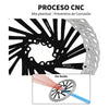 Disco Rotor De Freno Hidraulico 6 Pernos Ozono 203mm Silver-black