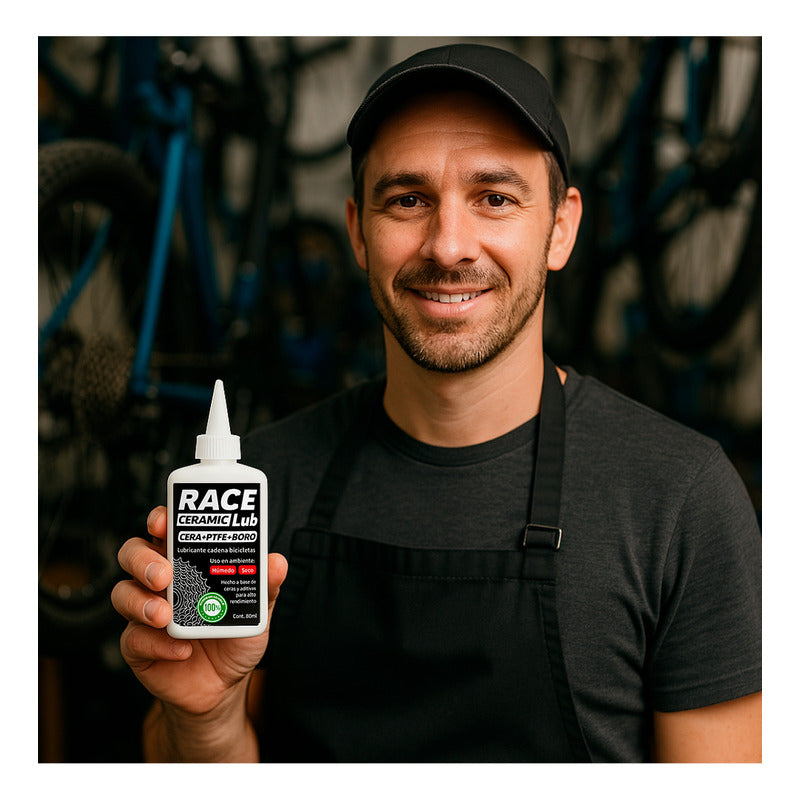 Aceite De Cadena Bicicleta Racelub Ceramico Todo Clima 80ml Mi tienda-Repuesto-de-bicicleta