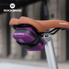 Bolso Alforja Para Sillín Bicicleta Compacto Rockbros Violeta Oscuro
