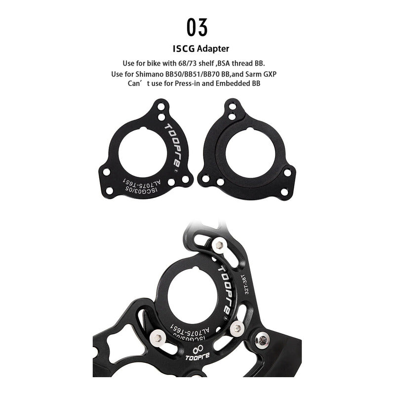 Guia Cadena Estabilizador Iscg-05 / Iscg-03 Bb Motor Roscado Mi tienda-Repuesto-de-bicicleta