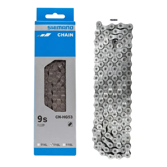 Cadena 9v Velocidades Shimano Deore Hg53 116l Original Plateado