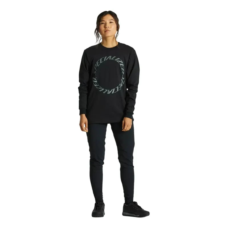 Polera Manga Larga Ciclismo Specialized Twisted Tee Unisex Negro M